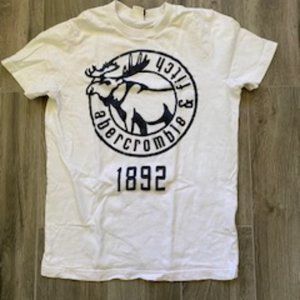 Kids white Abercrombie vintage XL T-shirt